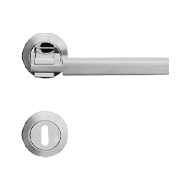 Elle Mortise Handle On Rose - Satin Chr