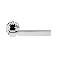 Elle Mortise Handle On Rose - Chrome Pl