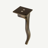 CURL Furniture Leg - 5" - Satin Nickle 