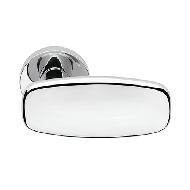 Entry Door Handle On Rose -Polished Chr