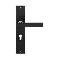 Era Door Handle on Plate - Matt Black +