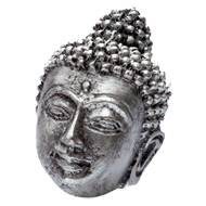 Buddha Knob in Antique Silver Finish