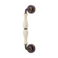 Erica Door Pull Handle - Ivory Bronzed 