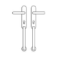 Fish Door Entrance Set - 2 Door Handles