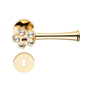 Flory Voilet Swarovski Door Handle on r