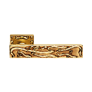 Frida Door Handle on rose - French Gold