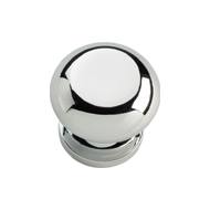 Garda Door Knob On Rose - Chrome Plated