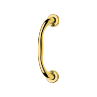 Garda Door Pull Handle - Satin Brass Fi