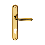 Garda Door Handle on Plate - Satin Chro