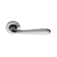 Garda Door Handle on rose - Chrome Plat