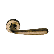 Garda Door Handle on rose - Bronzed Bra