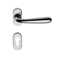 Garda Zincral Door Handle on Rose- Chro