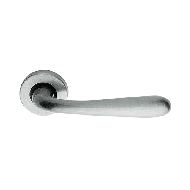 Garda Zincral Door Handle on Rose - Sat