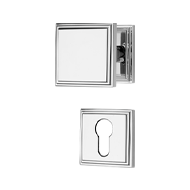 Glamor Turnable Door Knob on rose - Pol