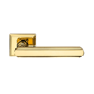 Glamor Door Handle on rose - Polished B