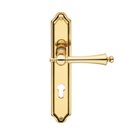 Heidi Door Lever Handle on Plate - Poli