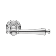 Heidi Door Lever Handle on Rose - Satin