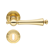 Heidi Door Lever Handle on Rose - Polis