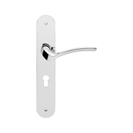 IBIS Door Lever Handle on Plate - Satin