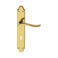 IBIZA Door Lever Handle on Plate - Poli