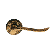 IBIZA Door Lever Handle on Rose - Aged 