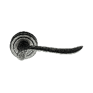 IBIZA Door Lever Handle on Rose - Aged 