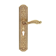 Jardin Door Lever Handle on Big Plate -