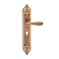 Aisha Door mortise handle on Plate - Sm