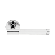 Jenny Door Lever Handle on Rose - Polis