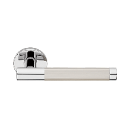 Jenny Door Lever Handle on Rose - Polis