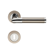 Karina Door Lever Handle on Rose in Sat