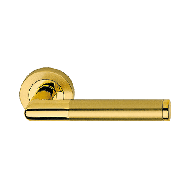 Karina Door Lever Handle on Rose in Sat