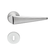 Komfort Door Lever Handle in Satin Chro