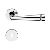 Led Mesh Crystal Lever Handle On Rose -