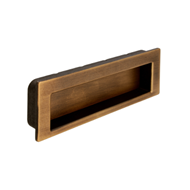 Flush Cabinet Handle - 146mm - Antique 