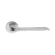 Living Mortise Handle On Rose - Satin C