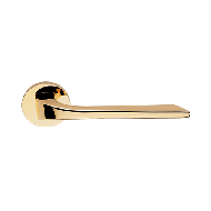 Living Mortise Handle On Rose - Gold Pl