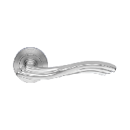 MARINA Lever Handle in Satin Chrome Fin