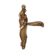 Nature Door Lever Handle on Plate in Go