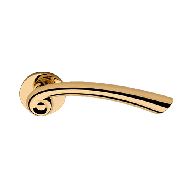 Nau Lever Handle on Rose - Gold Plated 