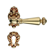 NINFA Brass Lever Handle on Rose - Fren