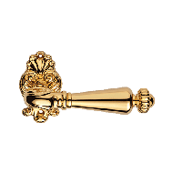 NINFA Brass Lever Handle on Rose - Gold