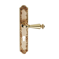 Ninfa Door Lever Handle on Plate in Fre