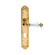 Ninfa Crystal Door Lever Handle on Smal