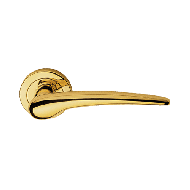 Pin-up Lever Handle in Polished Brass F