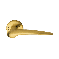 Pin-up Lever Handle in Satin Brass Fini