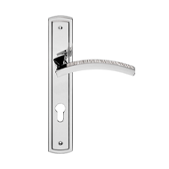 Profilo Mesh Lever Handle on Plate in P