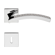 Profilo Mesh Crystal Door Handle on Ros