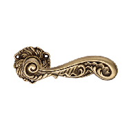 Rococò Door Handle on Rose - Patine Mat