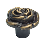 Rose Cabinet Knob - Matt Bronze Finish